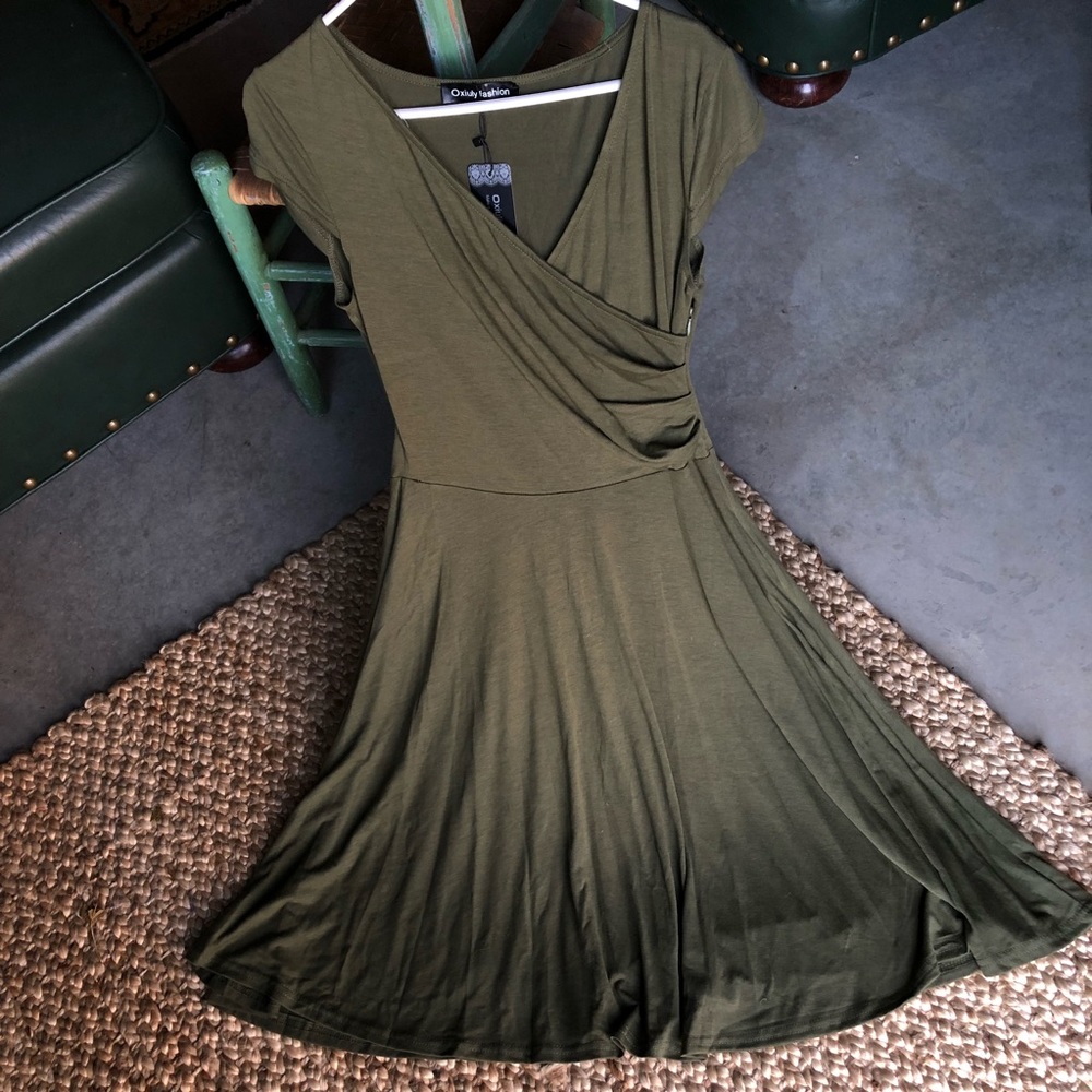Olive Green Dress